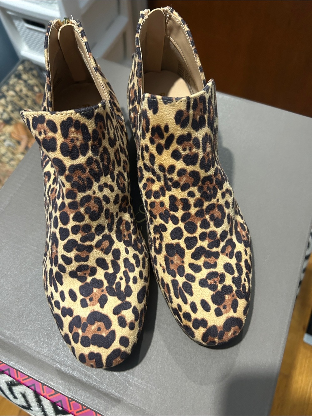 Kenneth Cole Leopard Print Ankle Boots - Women